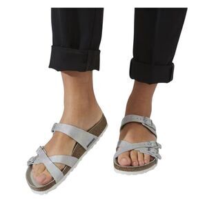 BIRKENSTOCK Franca iridescent gladiator sandals shoes women’s eur 38 new